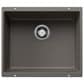 Blanco Precis 21" Single Bowl Kitchen Sink in Volcano Gray, , large