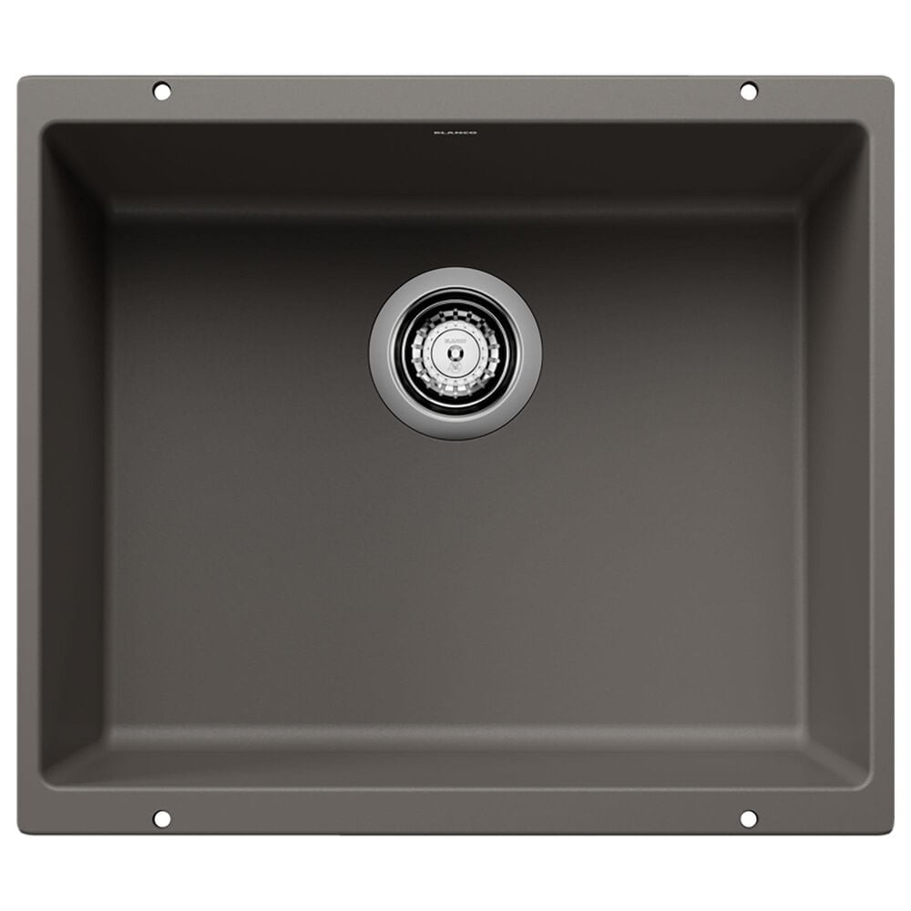 Blanco Precis 21" Single Bowl Kitchen Sink in Volcano Gray, , large