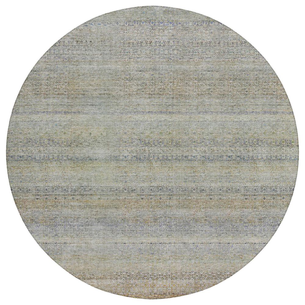 Dalyn Rug Company Burano BU11 8" Round Seafoam Indoor/Outdoor Area Rug, , large