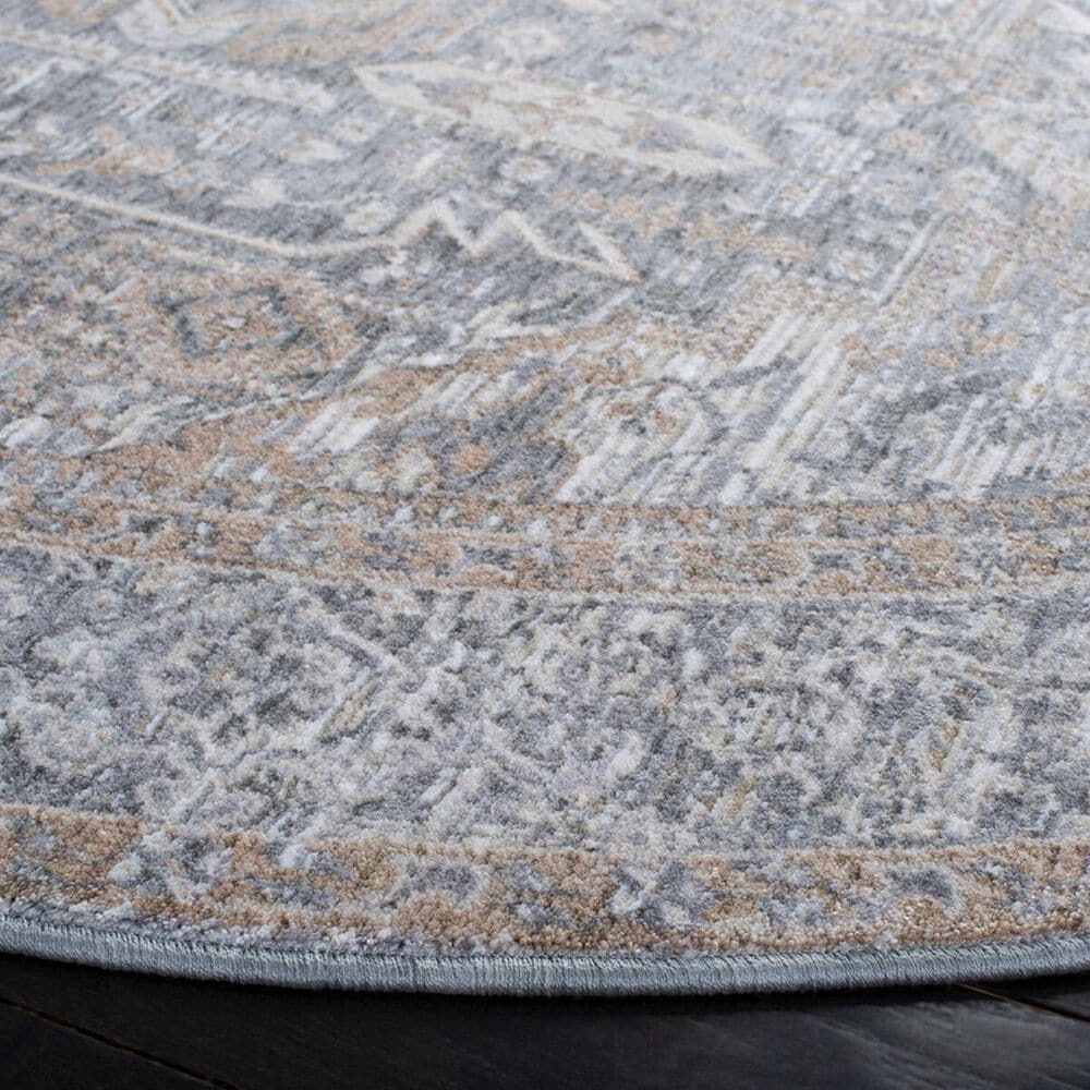 Safavieh Webster WBS320G 6&#39;7&quot; Round Grey and Beige Area Rug, , large