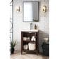 James Martin Vanities Britannia 24" Single Bathroom Vanity in Mid Century Acacia with 3.5 cm White Glossy Resin Top and Rectangular Sink, , large