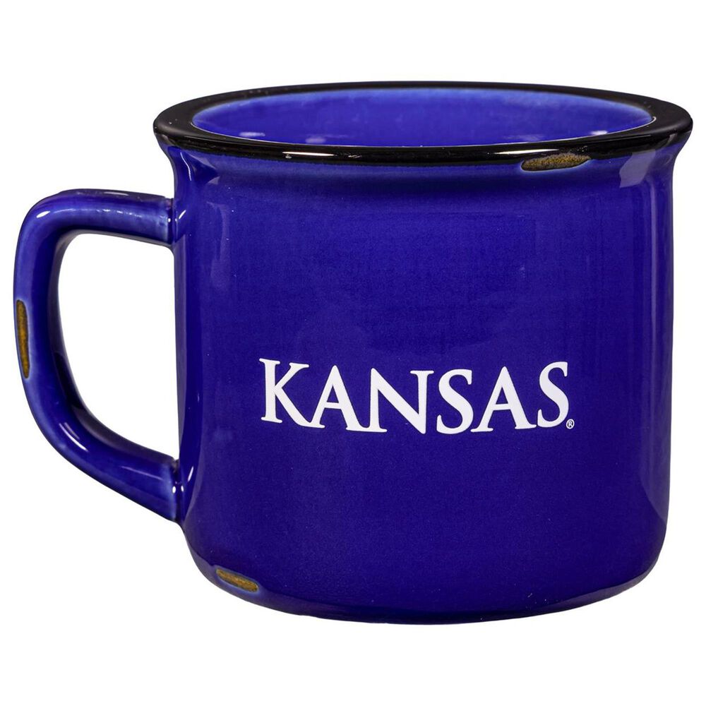 Cypress 14 Oz University of Kansas Ceramic Camp Cup in Blue, , large