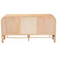 Baxton Studio Carabella 2-Door Rattan Storage Cabinet in Natural, , large