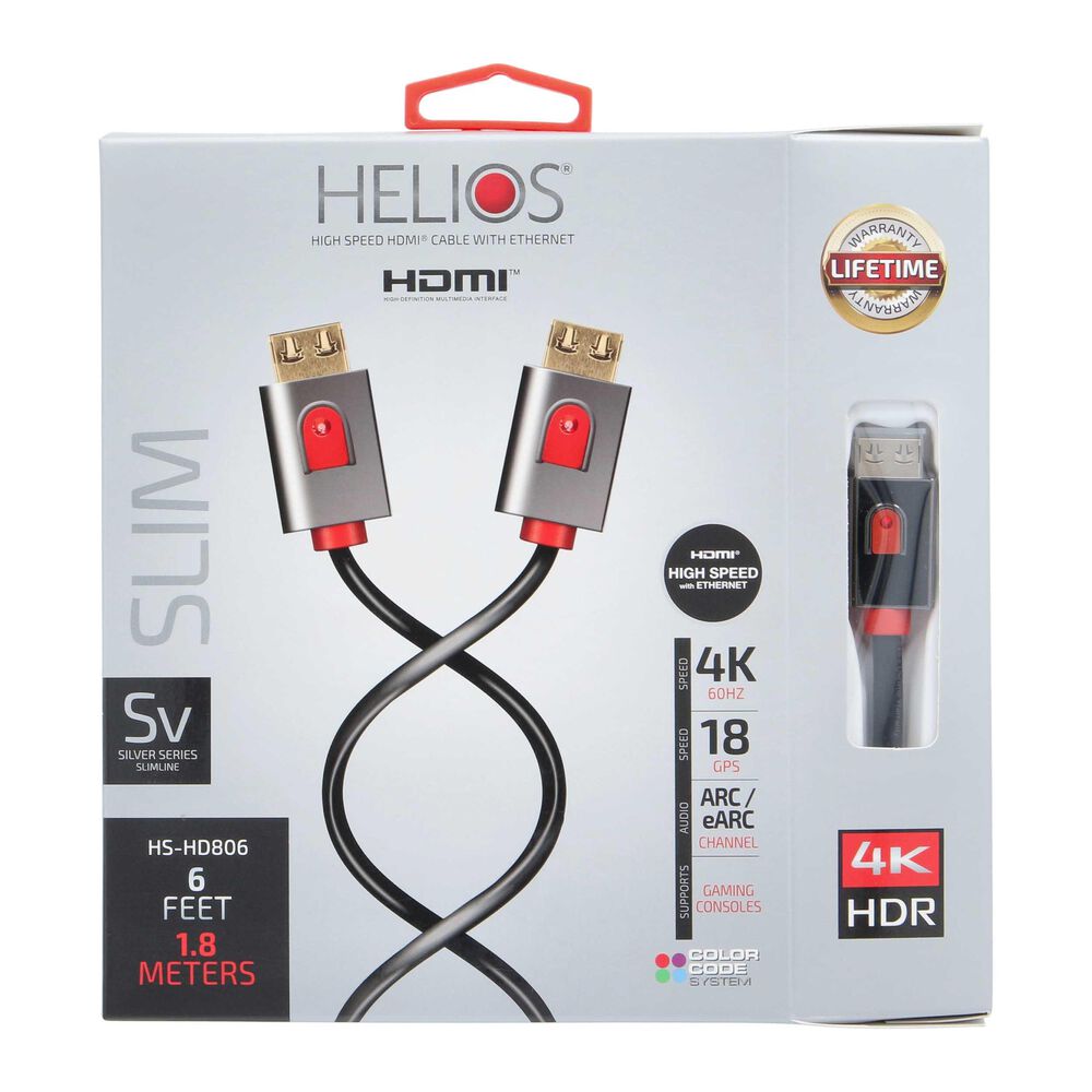Helios Silver Series HDMI Cable (6 FT), , large