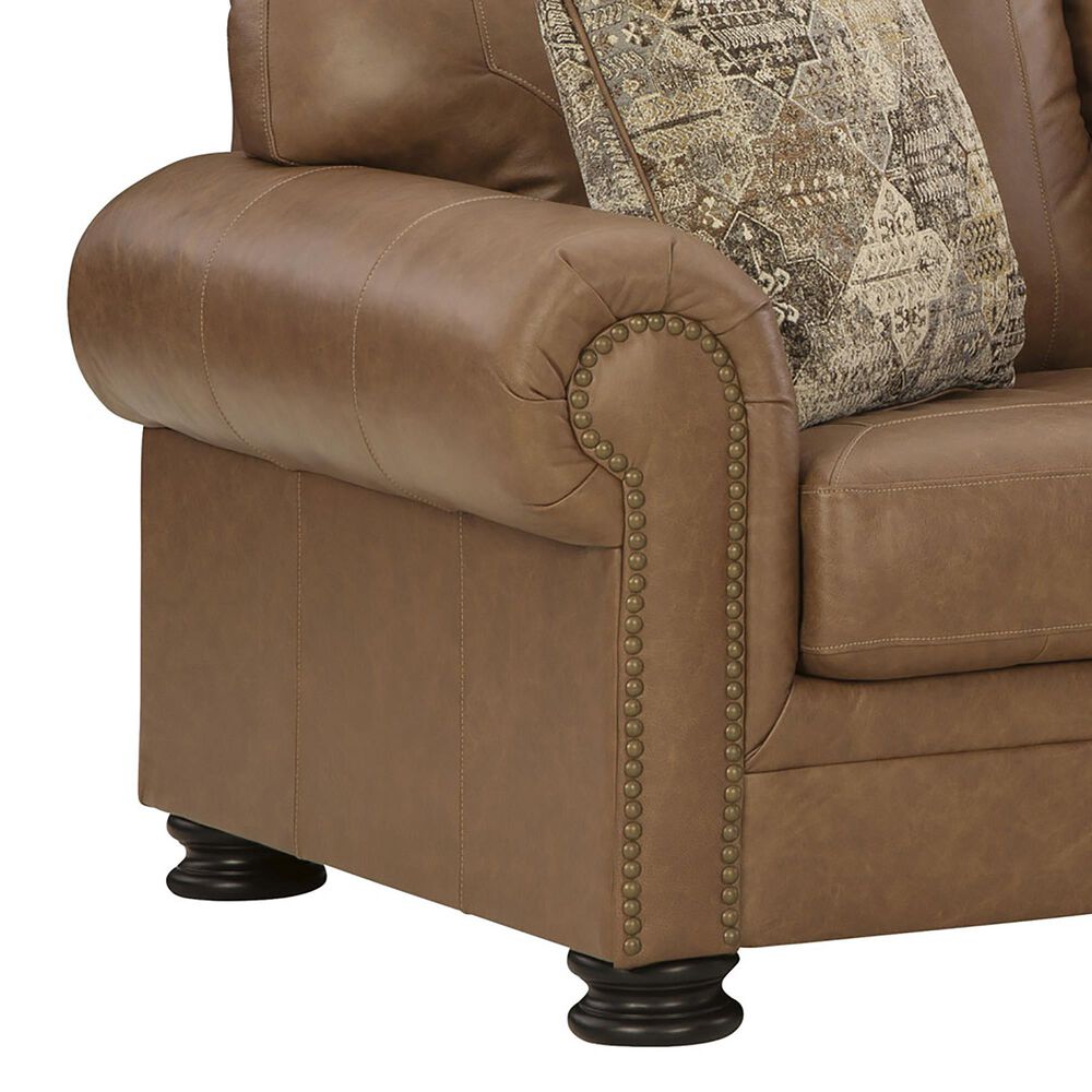 Ashley Carianna Stationary Loveseat in Caramel, , large