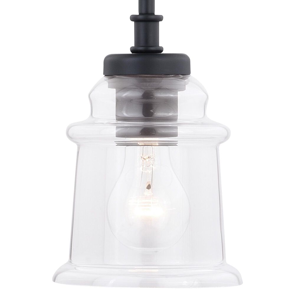 Vaxcel Toledo 1-Light Pendant in Matte Black, , large