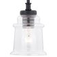 Vaxcel Toledo 1-Light Pendant in Matte Black, , large