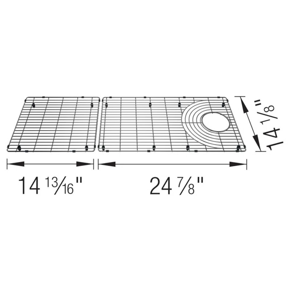Blanco Inteos Grid for 45&quot; Workstation Sink in Stainless Steel, , large