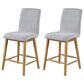 Furniture of America Nayel Upholstered Counter Height Chair in Natural (Set of 2), , large