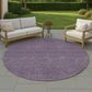 Dalyn Rug Company Soft Essentials Solid Plum 8" Round Area Rug, , large