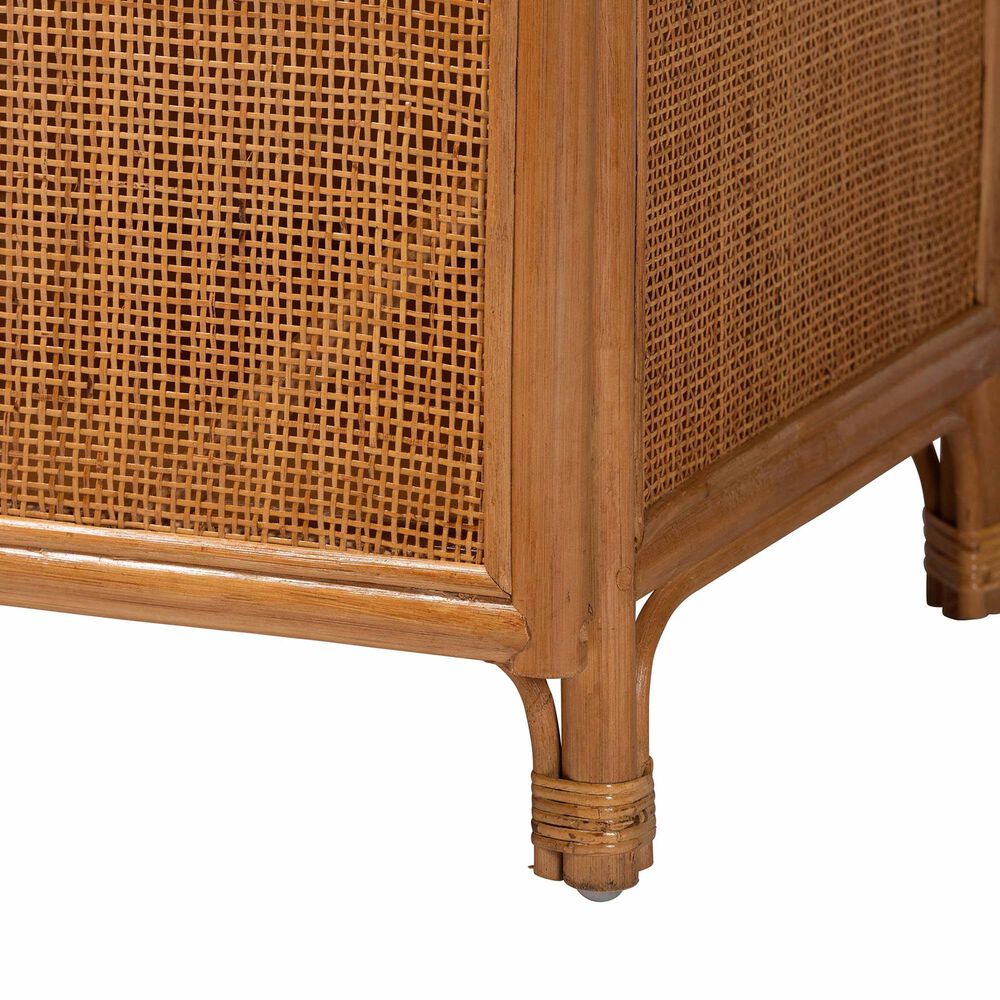 Baxton Studio Paloma 1-Door Accent Cabinet with Shelves in Light Honey, , large