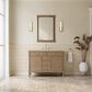 James Martin Kinnsden 48" Single Bathroom Vanity in Weathered Oak with 3 cm Tajnar Eclos Top, Rectangular Sink and FreePower Wireless Charger, , large