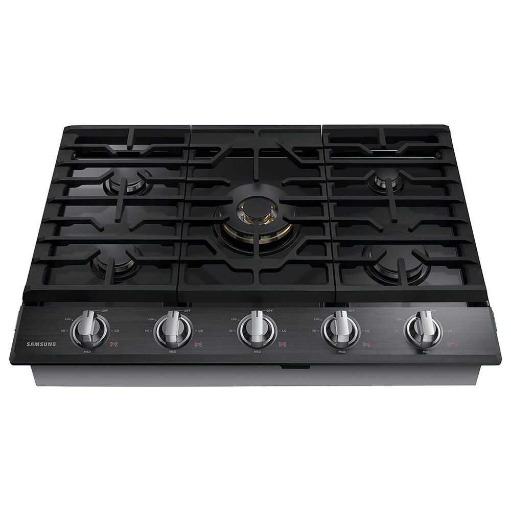 Samsung 2-Piece Kitchen Package with White 30&quot; Single Wall Oven and Black Stainless Steel 36&quot; Smart Gas Cooktop, , large