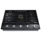 Samsung 2-Piece Kitchen Package with White 30" Single Wall Oven and Black Stainless Steel 36" Smart Gas Cooktop, , large
