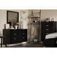 New Heritage Design Kailani 6-Drawer Dresser and Mirror in Black and Gold, , large