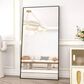 HOMLUX 58" x 18" Rectangular Leaning Floor Mirror in Black, , large