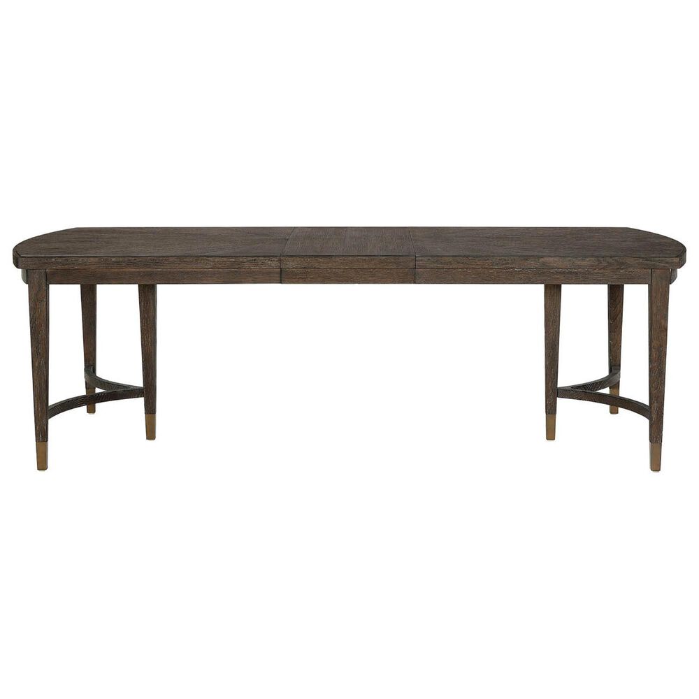 Universal Furniture Montclair Cocoa Dining Table in Medium Brown and Smoked Gold, , large