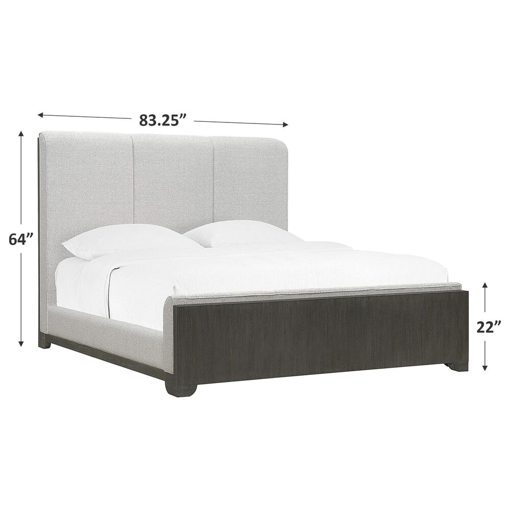 Nicolette Home Anderson Park Dark King Upholstered Bed in Frontier Brown, , large