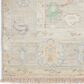 Nourison Odessa Ivory, Grey and Blue Multicolor 10" x 14" Area Rug, , large