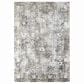 Surya Solar 10" x 14" Black, Gray, Charcoal, Saffron and White Area Rug, , large