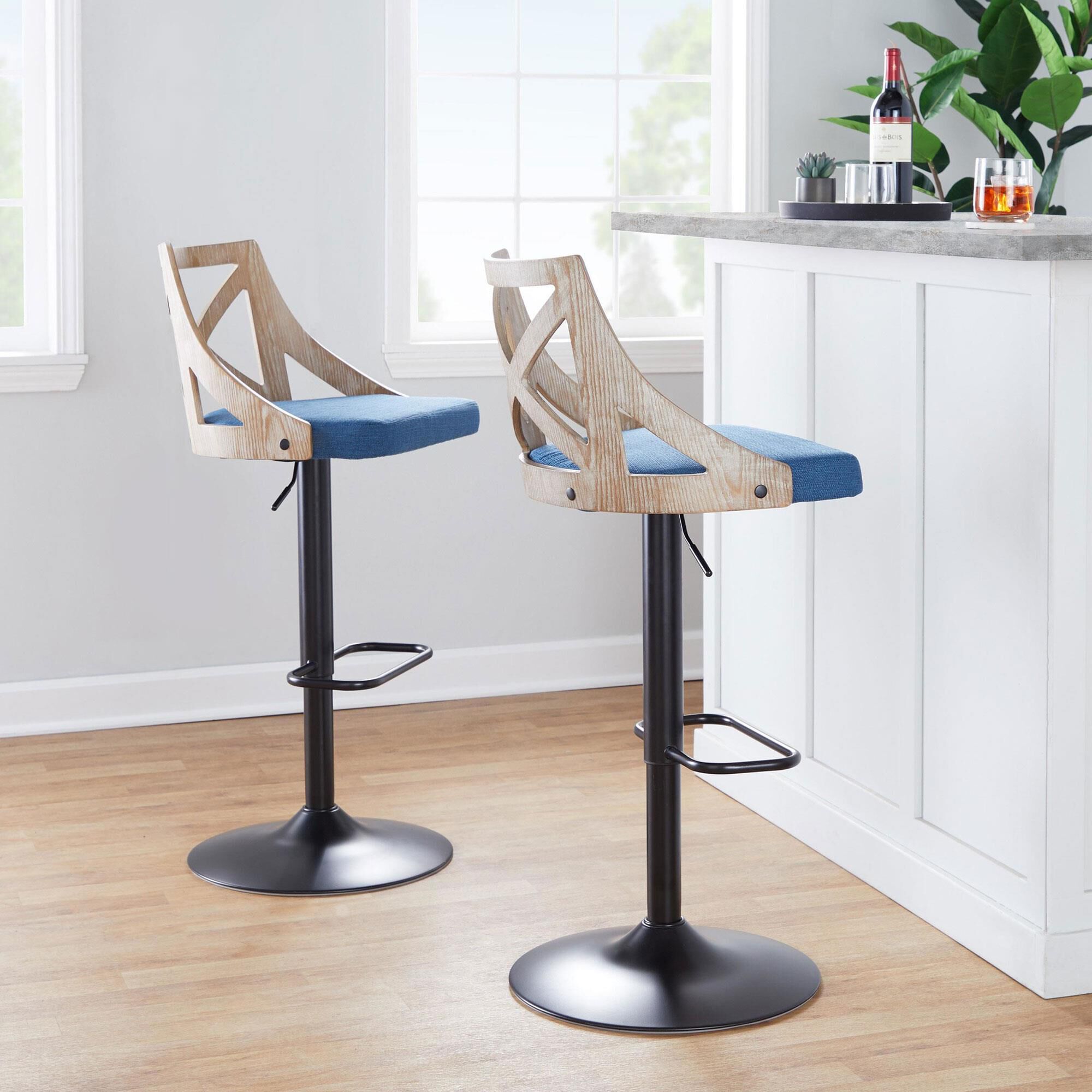 Lumisource adjustable top bar stool
