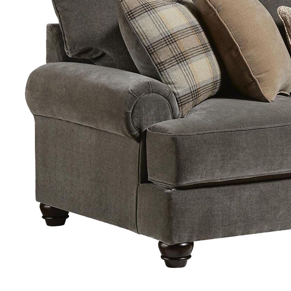 Ashley Tallow Creek Stationary Queen Sleeper Sofa in Shadow Velvet, , large