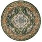 Safavieh Monaco MNC243F-5R 5" x 5" Forest Green/Light Blue Round Rug, , large