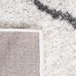 Safavieh August Shag AUG582A 2"2" x 9" Ivory and Grey Runner, , large