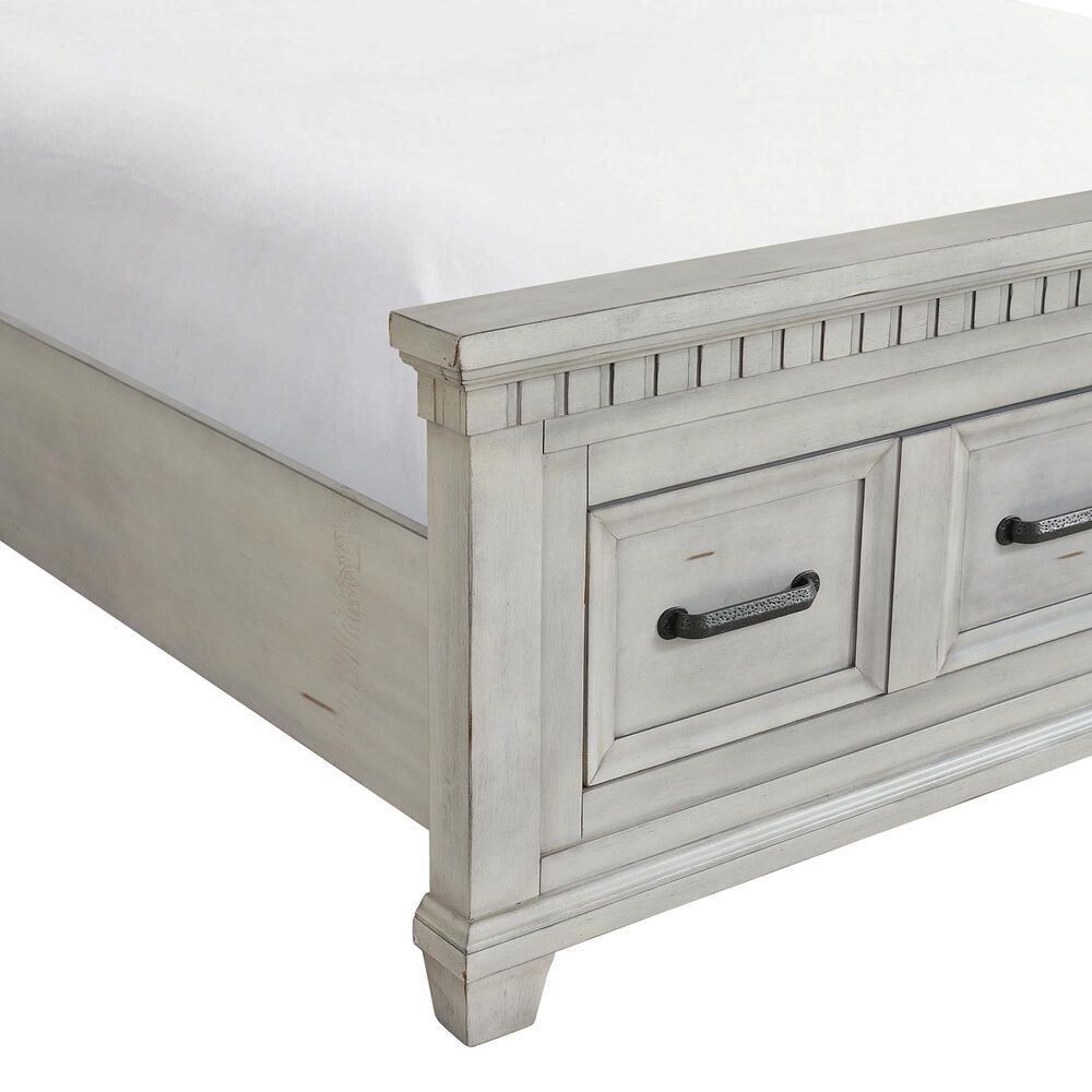 Mayberry Hill Mccoy King Storage Bed in White, , large