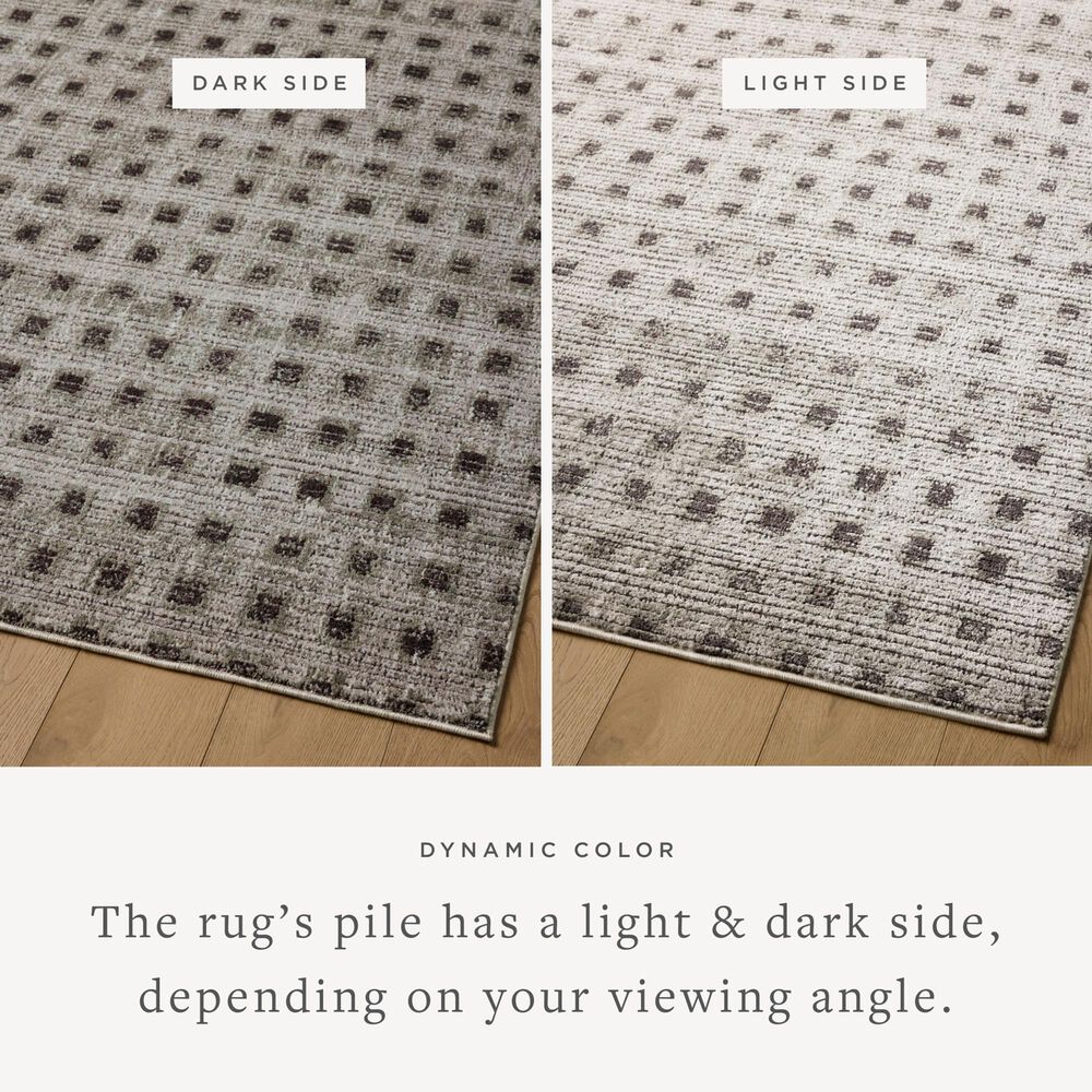 Loloi Bleecker Silver and Charcoal 9&#39;2&quot; x 13&#39; Area Rug, , large