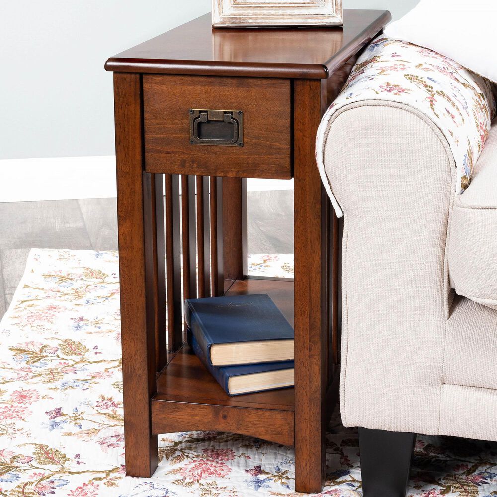 Butler Larina Chairside Table in Dark Brown, , large