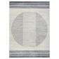 Nourison Astra Machine Washable ASW05 2"2" x 4" Ivory and Blue Area Rug, , large