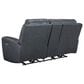 Ashley Next Move Power Reclining Console Loveseat in Admiral, , large