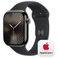 Apple Watch Series 10 GPS + Cellular 46mm Slate Titanium Case with Black Sport Band - S/M, , large