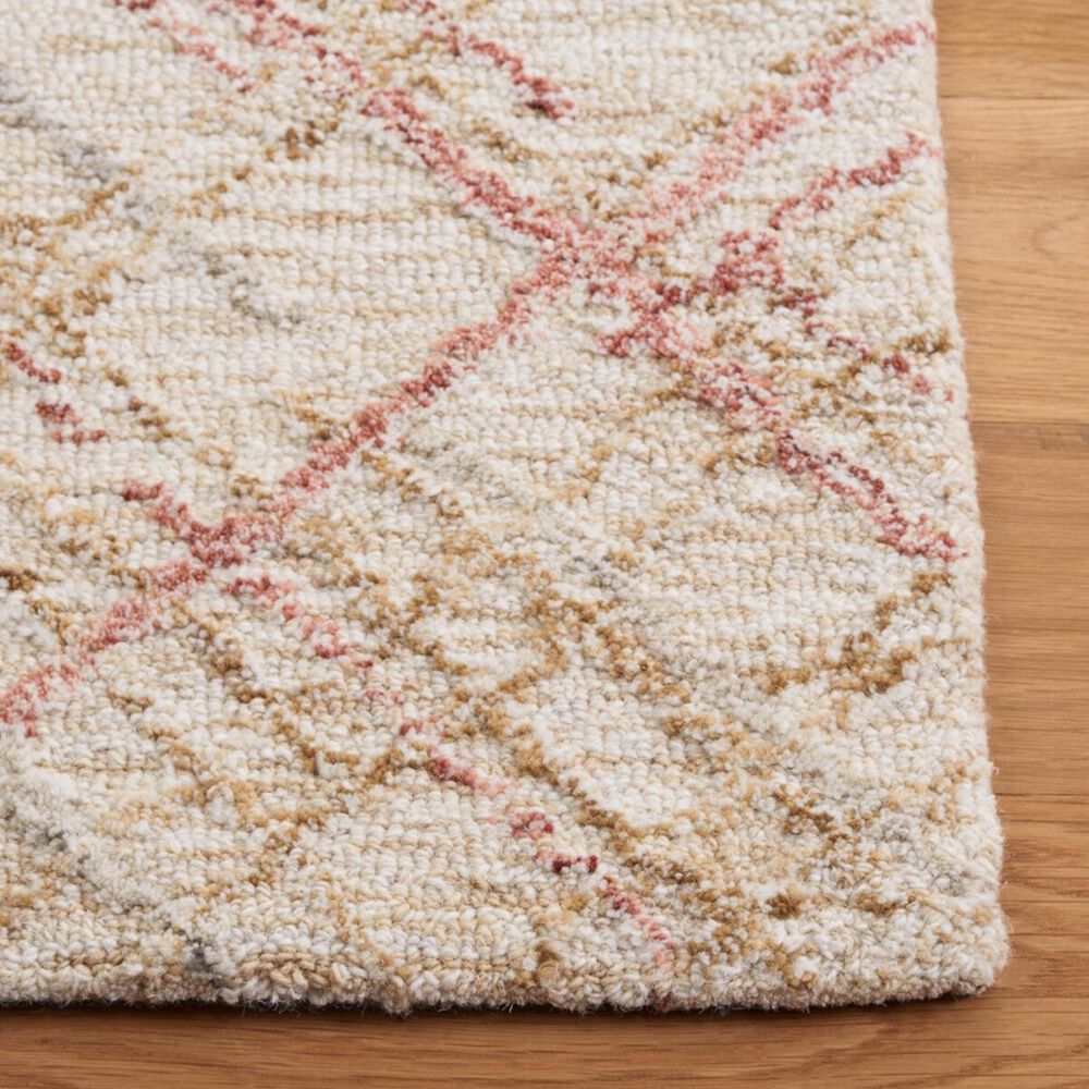 Safavieh Micro-Loop MLP479Q 3&#39; x 5&#39; Ivory and Red Area Rug, , large