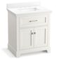 Kohler Charlemont 30" Single Bathroom Vanity in White with 3 cm White Quartz Top and Rectangular Sink, , large