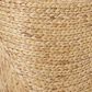 Maple and Jade Large Woven Storage Basket with Ring Metal Handles in Brown, , large