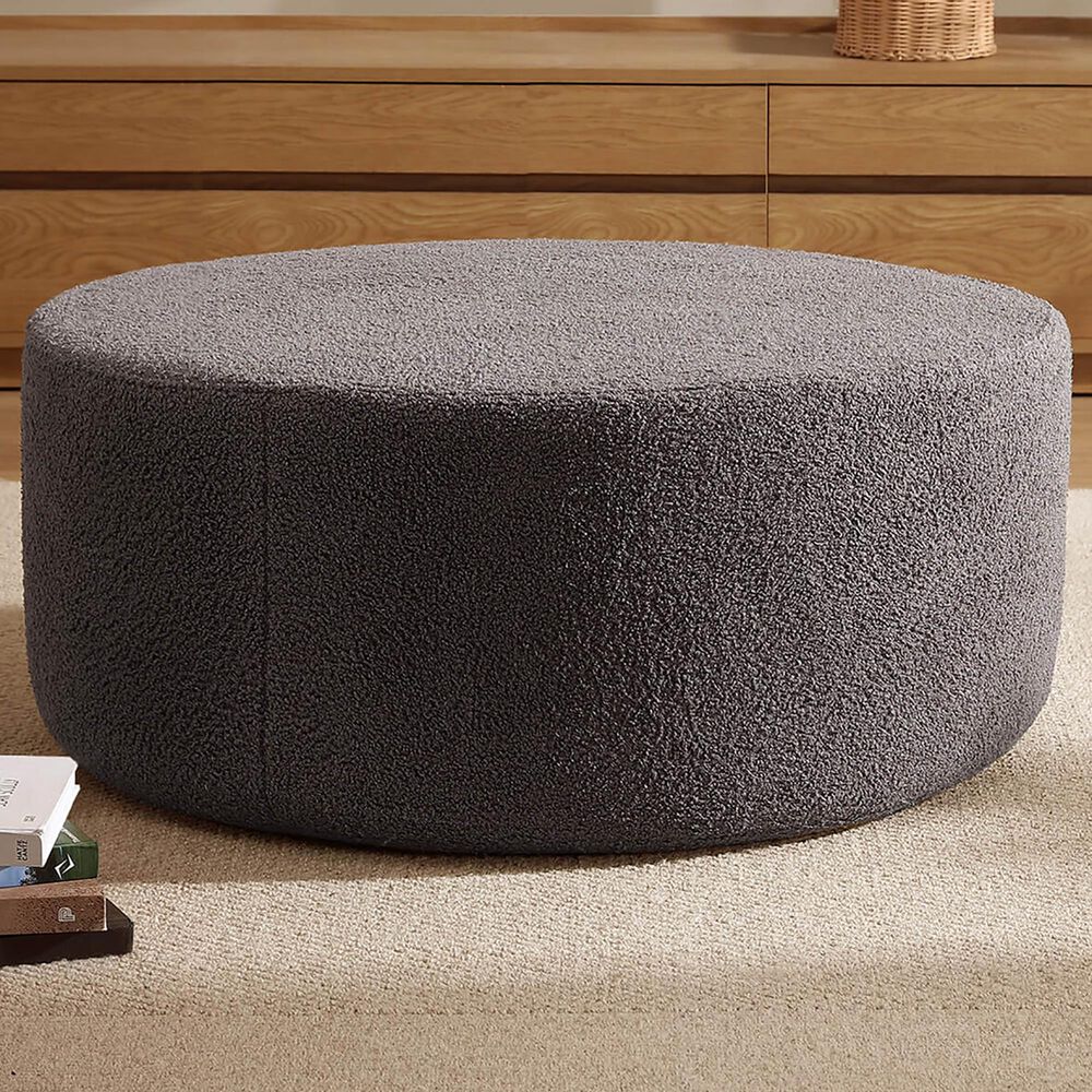 Sunday Citizen Rowan Ottoman in Dark Gray, , large