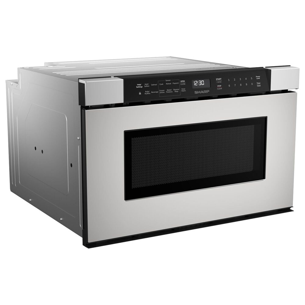 Sharp 24&quot; Built-In Microwave Drawer Oven with Sensor Cooking in Stainless Steel, , large