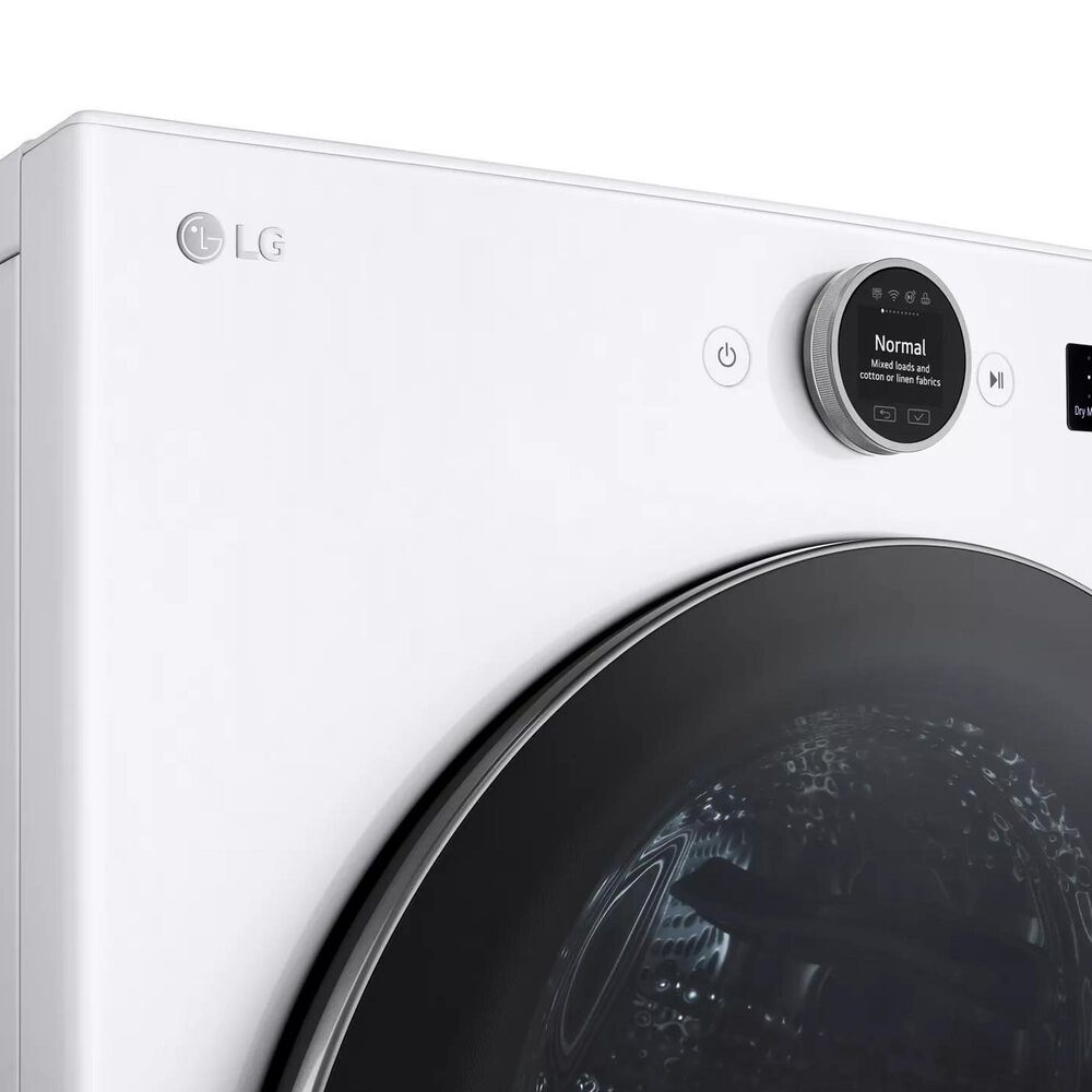 LG 7.8 Cu. Ft. Mega Capacity Smart Front Load Dryer with Dual Inverter Heat Pump in White, , large