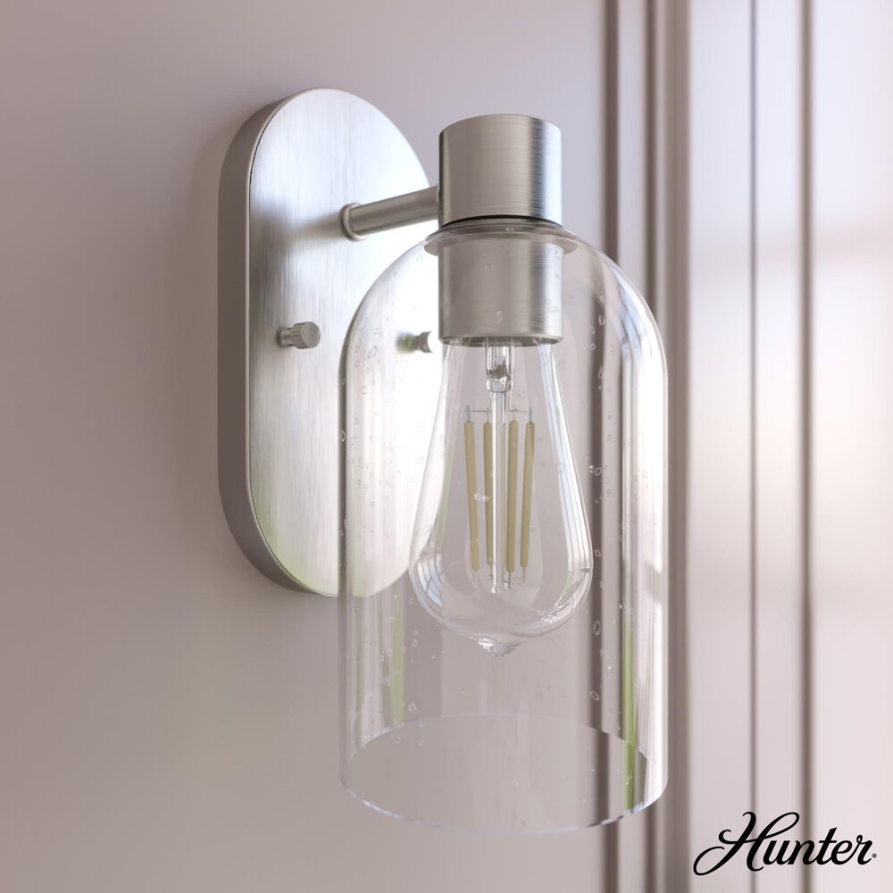 Hunter Lochmeade 1-Light Sconce in Brushed Nickel, , large