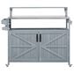HOMLUX 53" Outdoor Kitchen Island in Grey Blue and Stainless Steel, , large