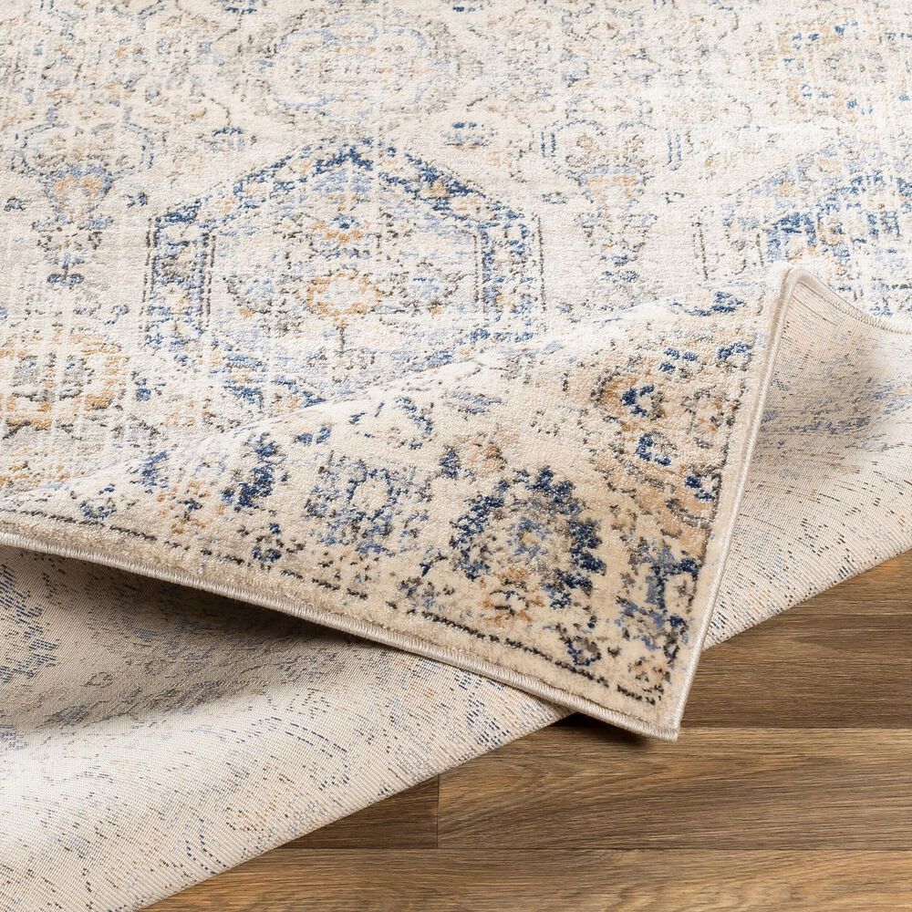 Surya Indigo 8&#39;7&quot; x 12&#39;4&quot; Denim, Navy, Mustard, Charcoal, Gray, Black, Beige and Off-White Area Rug, , large