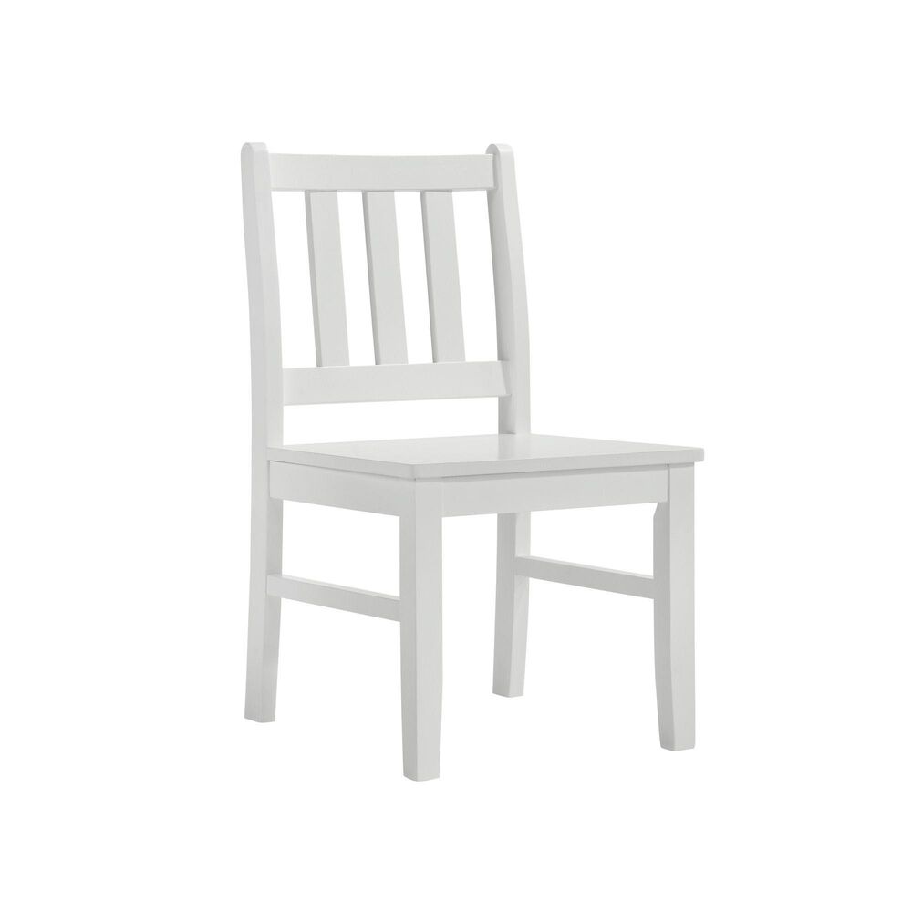 Mayberry Hill Travis 5-Piece Youth Table and Chair Set in White, , large