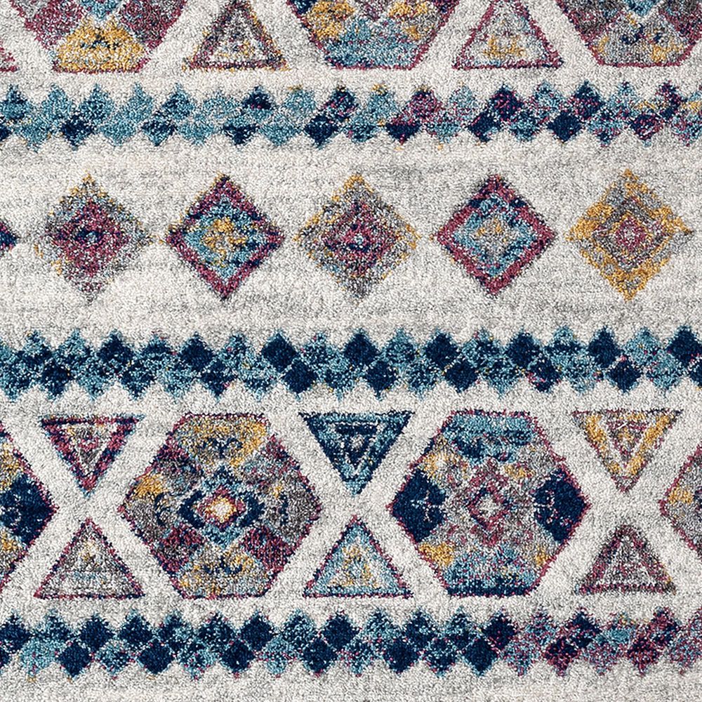 Amer Rugs Alexandria 6&#39;7&quot; Round Multicolor Area Rug, , large