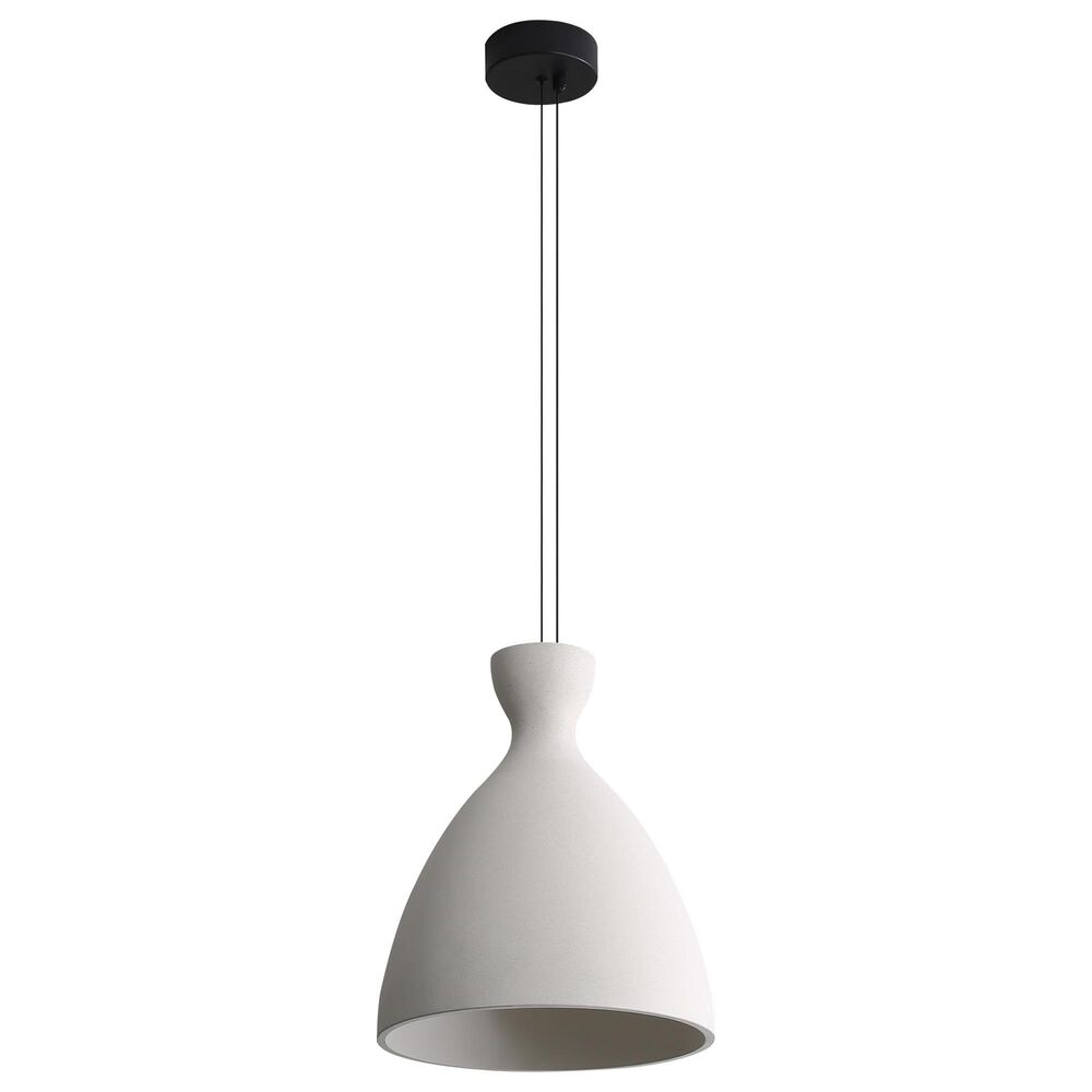 Golden Lighting Aethera 14" 1-Light LED Pendant in White Sandstone, , large
