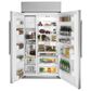 Cafe 25.1 Cu. Ft. Built-In Side-by-Side Refrigerator in Stainless Steel, , large