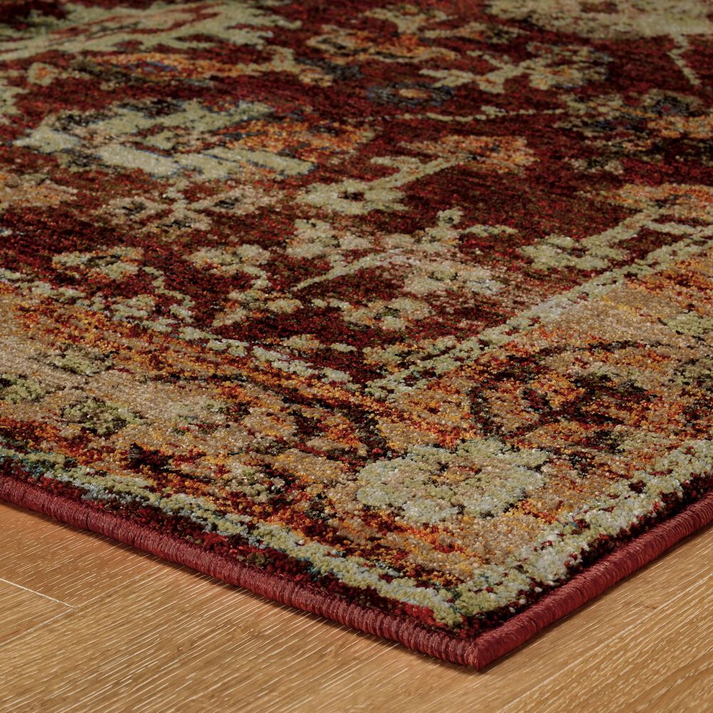 Oriental Weavers Andorra 7154A 2&#39;3&quot; x 8&#39; Red Runner, , large
