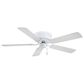 Minka-Aire Mesa 52" Flush Mount Ceiling Fan in White, , large