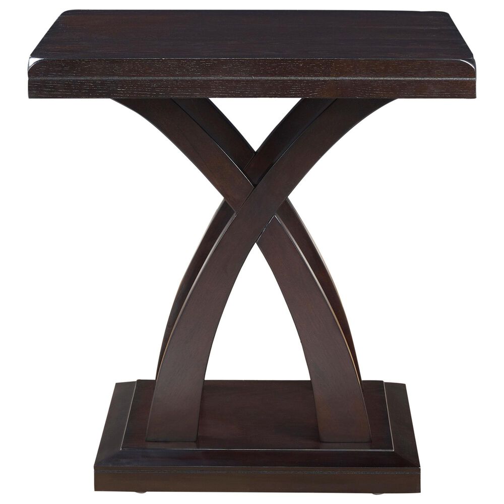 Steve Silver Furniture Jocelyn End Table in Espresso Cherry, , large